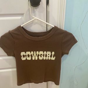 Brandy Melville Cowgirl Crop Top